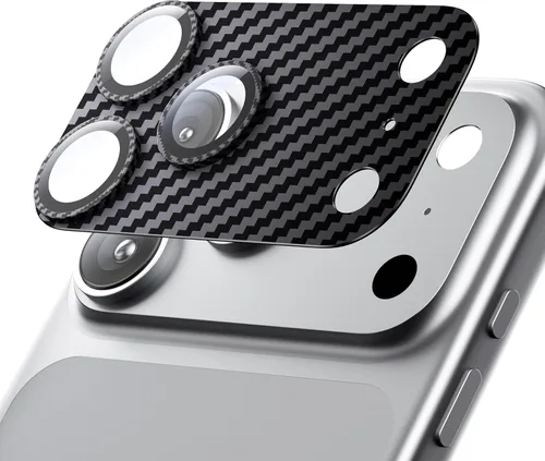 Miniatura 10 de Hoerrye para iPhone 17 Pro Protector de Lente de Cámara - [12FT Grado Militar a Prueba de Roturas] [Fuerte Adhesión] Cubierta Protectora Completa