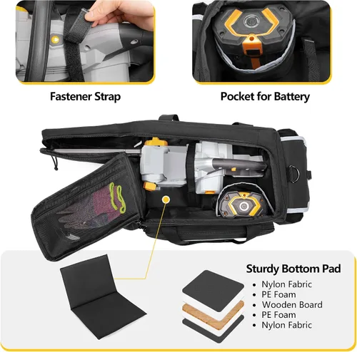 Miniatura 3 de samdew Estuche de transporte para motosierra de 10 y 12 pulgadas compatible con motosierra eléctrica inalámbrica EGO Power+, bolsa de almacenamiento