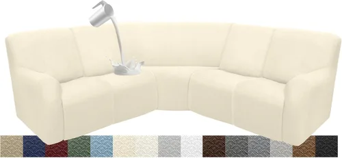 Miniatura 106 de Fundas impermeables de sofá reclinable modular para sofás reclinables, lavable en forma de L, para perros, fundas elásticas para sofá reclinable