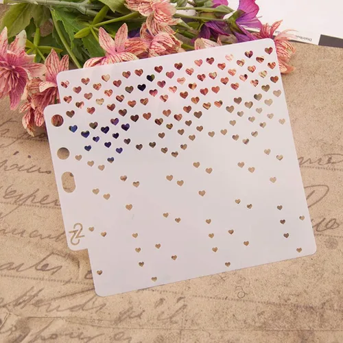 Miniatura 9 de Plantillas de pintura de plástico PET con diseño hueco de copo de nieve, perfectas para diseño textil, decoración de pared, ventana, papel, álbumes