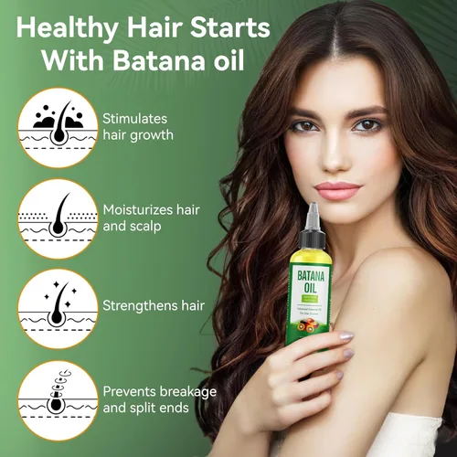 Miniatura 2 de ZIIDII Aceite de batana para el crecimiento del cabello, aceite de batana orgánico sin refinar Dr. Sebi de Honduras, puro y natural, promueve