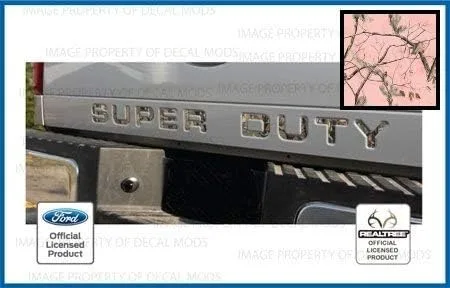 Miniatura 38 de 2008-2016 Insertos de letras para portón trasero (calcomanías delgadas) de reemplazo para Ford F250 F350 F450 Super Duty (2008-2016) Bandera