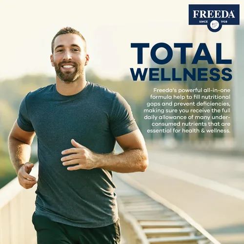 Miniatura 5 de FREEDA Multivitamínico de máxima fuerza – Suplemento diario de alta potencia para adultos activos (hombres y mujeres) – Sin hierro – Compatible