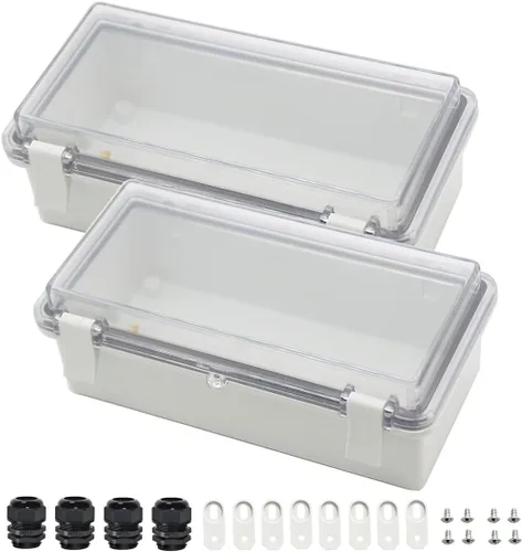 Miniatura 9 de Zulkit Caja de conexiones ABS de plástico a prueba de polvo e impermeable IP65 Cajas eléctricas universales con carcasa de proyecto para exteriores