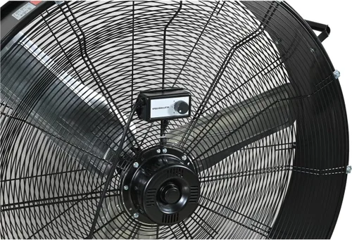 Miniatura 5 de K Tool International 77735 Ventilador de tambor de accionamiento directo de 30 pulgadas con ruedas, alta velocidad, 2 velocidades, protección