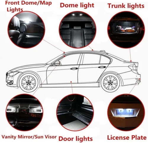 Miniatura 6 de Para Chevrolet coche LED bombillas de luz