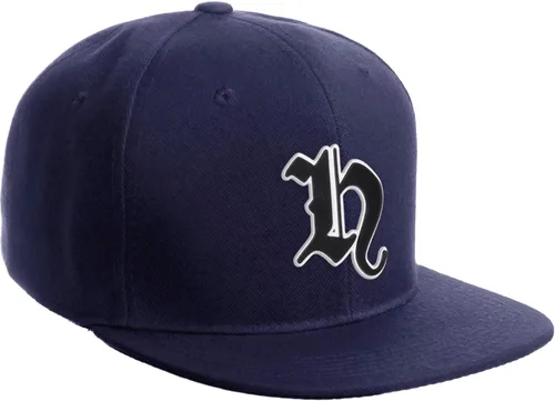 Miniatura 258 de Daxton Gorra clásica con visera de billete plano con letras del alfabeto inglés antiguo de la A a la Z