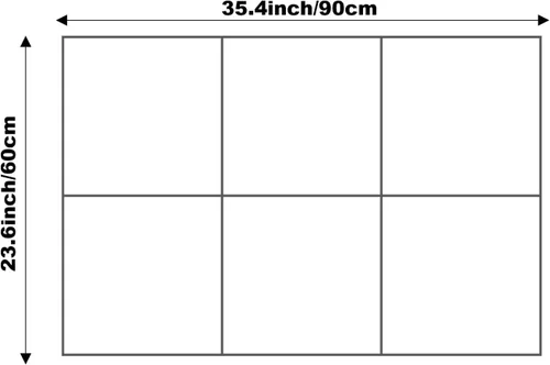 Miniatura 3 de Tabla de corcho alternativa de 24 x 36 pulgadas, paquete de 6 azulejos de pared de fieltro con pestañas adhesivas extraíbles seguras, tableros