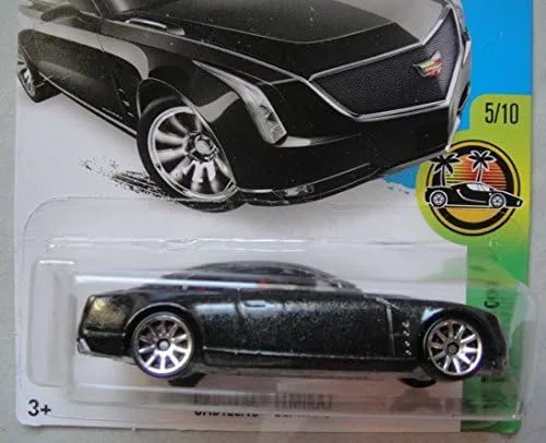 Miniatura 2 de HOT WHEELS HW EXOTICS 5/10, CADILLAC NEGRO ELMIRAJ 75/250 SHOWDOWN SCAN & CARD DE CARRERAS