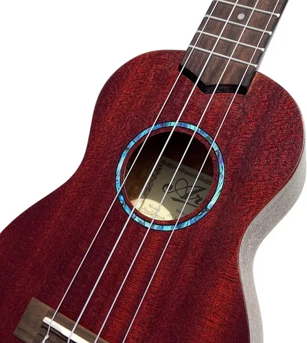 Miniatura 3 de Inlaystickers para ukeleles soprano - Roseta de agujero sonoro/Purfling - Azul abulón