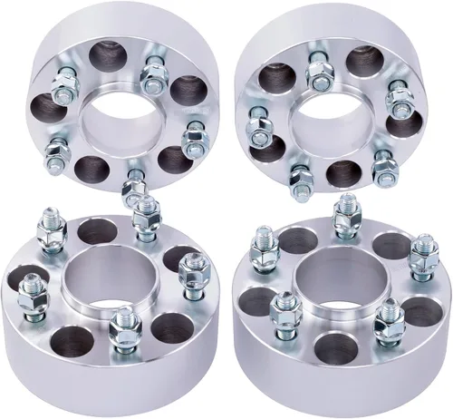 4 espaciadores de rueda centrados 5x115 de 2 pulgadas con pernos de 0.551 x 0.059 in de diámetro del cubo de 2.815 in compatibles con Dodge 5 Lug