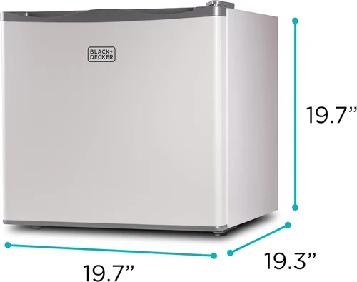 Miniatura 6 de BLACK+DECKER Congelador vertical compacto de 1.2 pies cúbicos, mini congelación profunda con estante de alambre de ancho completo