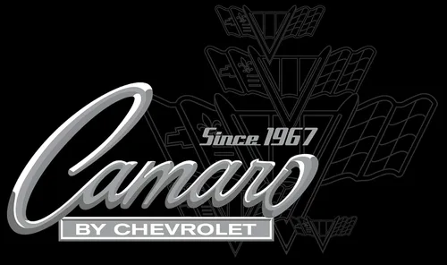 Miniatura 4 de Mens Chevy Camaro playera con la exclusiva Bandera Americana Pegatina