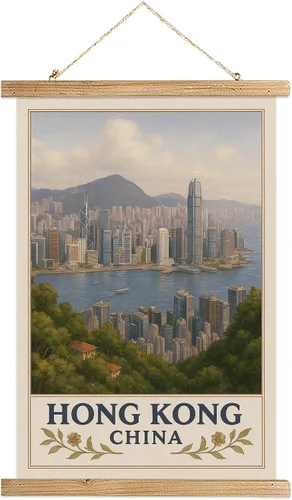 Miniatura 10 de Buenos Aires Argentina - Póster artístico de pared, impresión vintage de viaje con monumento a Obelisco, rollo colgante de lienzo de lino con marco