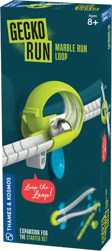 Miniatura 9 de Paquete de expansión de esquina flexible Gecko Run Marble Run de Thames & Kosmos – Truco extra para el conjunto de inicio de Marble Run vertical