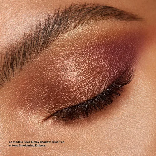 Miniatura 5 de Almay - Paleta de sombras en trío, maquillaje de sombra de ojos ahumada de larga duración, tres tonos, hipoalergénica, 030 Coppery Blaze, 0.087 oz