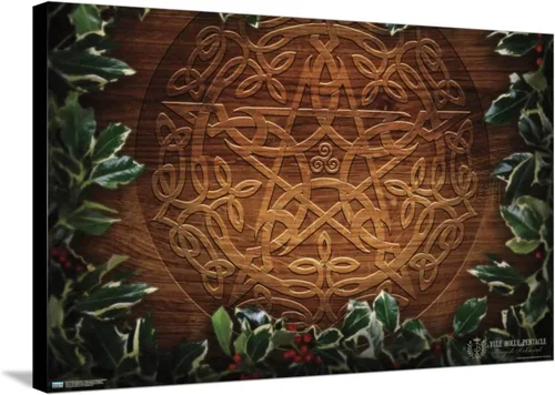Miniatura 5 de Trends International Brigid Ashwood - Póster de pared con diseño de pentáculo navideño de Yule celta