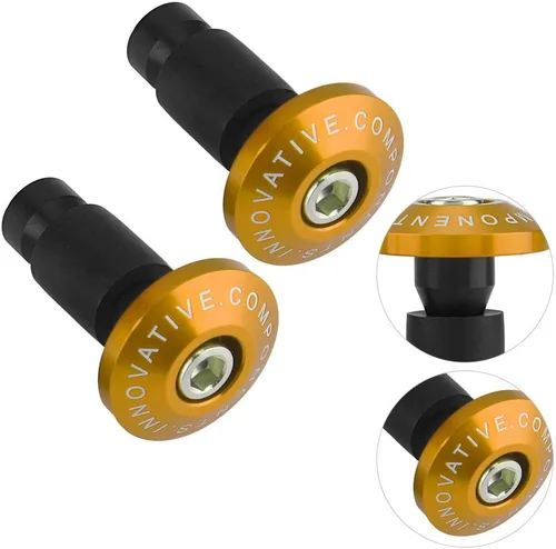 Miniatura 4 de Tapón de agarre para manillar, 0.866 in, 7/8 pulgadas, tapas deslizantes para manillar de motocicleta, para carreras ATV Offroad (dorado)