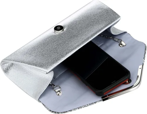 Miniatura 4 de Bolso de noche con lentejuelas con purpurina para mujer, bolso de mano para fiesta nupcial