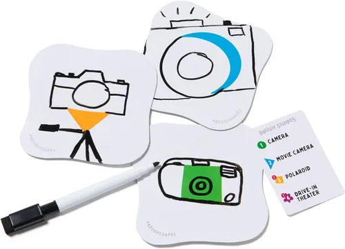 Miniatura 9 de Spin Master Games, Rough Shapes, juego de dibujo rápido para artistas y dibujantes de todos los niveles con indicaciones divertidas y desafiantes
