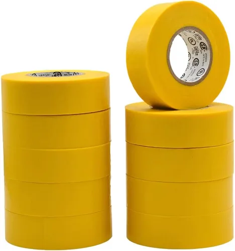 Miniatura 14 de WOD ETC766 - Cinta eléctrica blanca de uso general de grado profesional con núcleo certificado UL/CSA. Cinta eléctrica adhesiva de goma vinílica