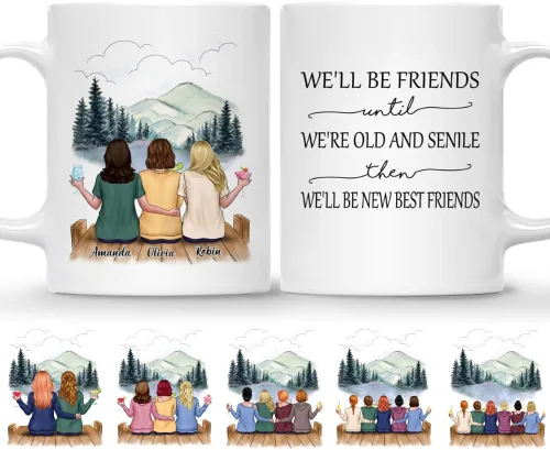 Miniatura 13 de Gossby Taza de café personalizada para hermana, regalo personalizado para hermana con diseño, nombre, perfecta para cumpleaños, Navidad, regalos