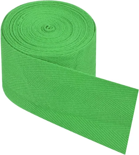 Miniatura 112 de PATIKIL Cinta de sarga de algodón de 1 pulgada, 50 yardas, cinta de algodón, cinta de encuadernación al bies, cinta de espiga para costura, Verde