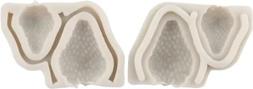 Miniatura 6 de Sijiangmold Moldes de silicona de fresa 3D - Moldes para fondant de flores de fresa - Juego de 4