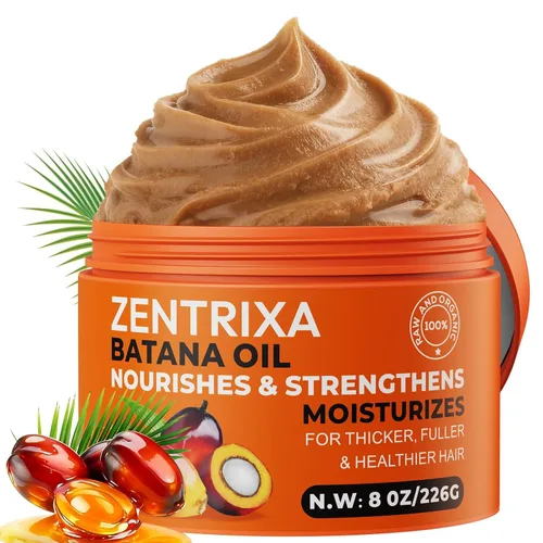 Aceite de batana para el cabello, 100% crudo, prensado en frío, sin refinar y orgánico - Previene la pérdida de cabello, mejora el grosor del