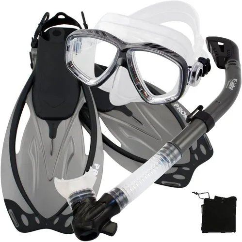 Miniatura 6 de Promate Juego de esnórquel con máscara de snorkel con aletas Azul