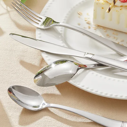 Miniatura 8 de Juego de cubiertos KINGSTONE, juego de 65 piezas para 12, juego de cubiertos de acero inoxidable 18/10 con borde perlado, utensilios para cocina