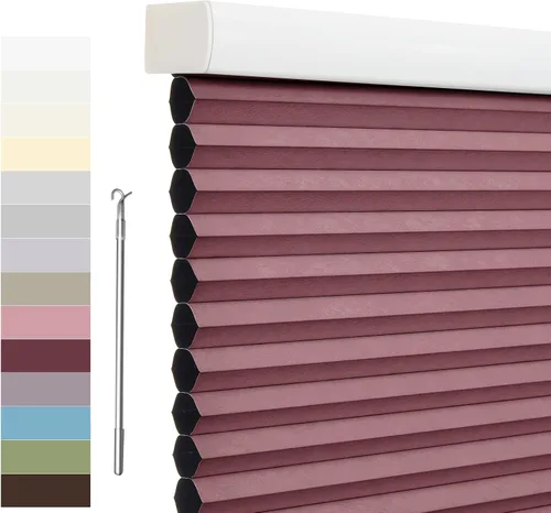 Miniatura 31 de Tonature Persianas Celulares de Tamaño Personalizado para Ventanas Cortinas Blackout sin Cordón Persianas Enrollables Protección UV Aislamiento