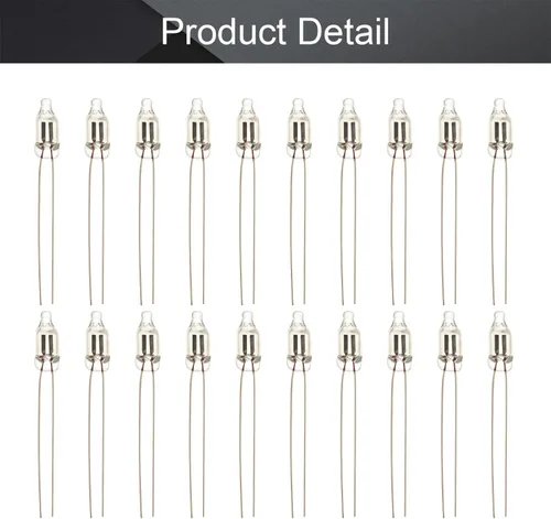 Miniatura 4 de Othmro 100 bombillas LED AC 220 V F5 5 × 0.512 in luz roja brillante bombillas de neón lámparas indicadoras duraderas bombillas de neón brillantes