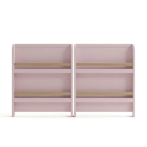 Miniatura 13 de Graco Read-with-Me - Cuna convertible 4 en 1 con cajón (Rosa con madera flotante) - Certificado GREENGUARD Gold. Se convierte en cama infantil, cama