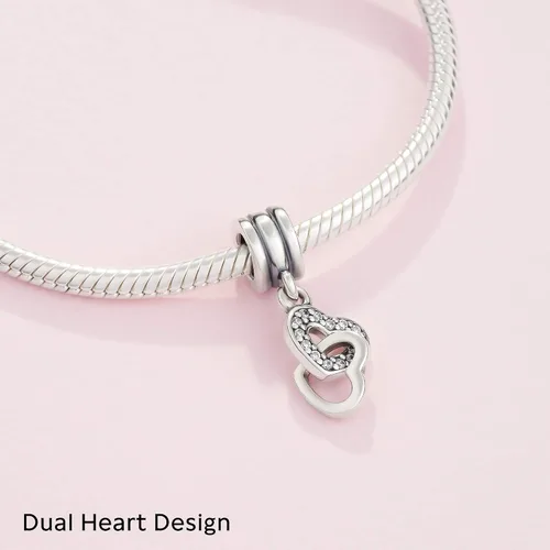 Miniatura 4 de PANDORA Dije de circonita cúbica de amor entrelazado en plata de ley, Metal, Circonita Cúbica