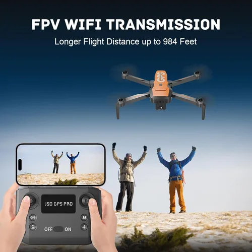 Miniatura 5 de Drones con cámara para adultos 4K - Drone GPS con retorno automático, motor sin escobillas, mini cuadricóptero RC plegable para niños principiantes