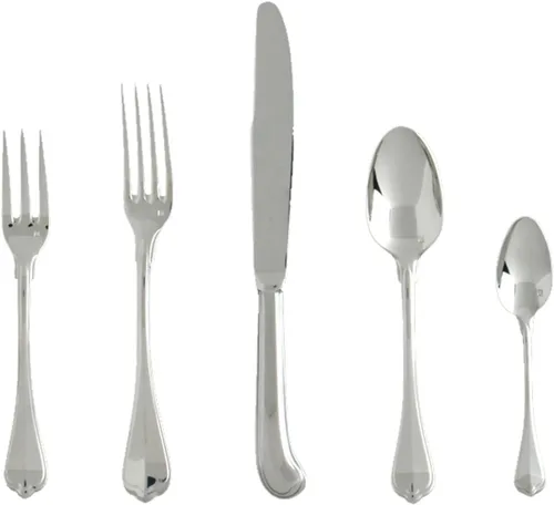 Miniatura 14 de FORTESSA Ashton - Cubiertos de acero inoxidable 18/10, ajuste de lugar de 5 piezas con cuchillo, tenedores y cucharas (servicio para 1), apto