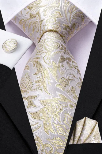 Miniatura 20 de Dubulle Corbata tejida de cachemira para hombre y gemelos de pañuelo para hombre, conjunto de gemelos para boda formal y negocios
