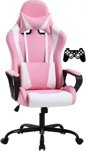 Miniatura 12 de Silla de juegos, silla de oficina, silla de computadora, silla de carreras ergonómica para videojuegos para niños, adolescentes y adultos, silla
