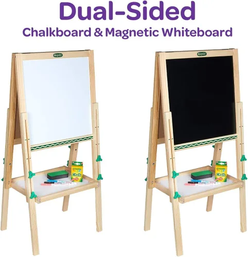 Miniatura 4 de Crayola Mini Caballete de Arte de Madera para Niños y Suministros, Juguetes para Niños Pequeños, Regalo para Niños, Edades 3, 4, 5, 6
