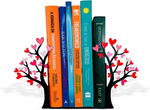 Miniatura 8 de Sujetalibros de árbol con silueta inspirada en la naturaleza, acero con revestimiento epoxi negro mate, par decorativo de soportes para libros