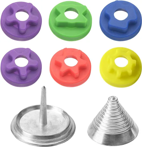 Ohoho Adaptador de equilibrio de cuchillas de cortacésped para la mayoría de cuchillas de cortacésped de marca, diseño universal de metal y zinc de