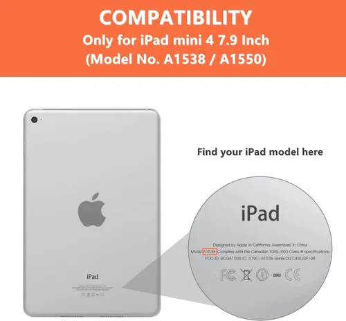 Miniatura 2 de iCoverCase Funda transparente para iPad mini 4, funda protectora flexible de TPU suave transparente ultrafina para iPad mini 4 (7.9") - Transparente