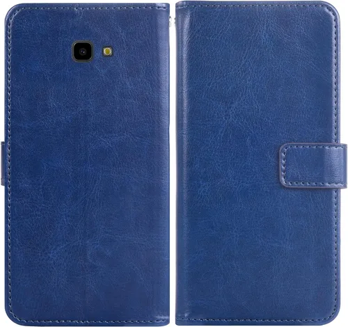 Miniatura 4 de Asuwish Compatible con Samsung Galaxy J4 Plus, protector de pantalla de vidrio templado y soporte de piel con tapa para tarjetas, accesorios