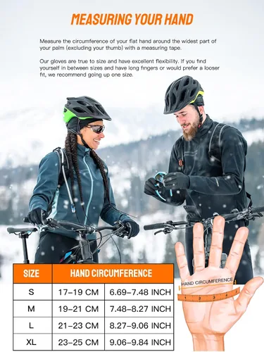 Miniatura 6 de TRENDOUX Guantes de invierno para hombres y mujeres con pantalla táctil guantes para correr para clima frío guantes cálidos guantes de trabajo