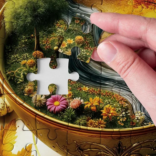Miniatura 3 de Seasons of Cup - Rompecabezas para adultos de 1000 piezas de naturaleza, hermoso paisaje de plantas, flores, jardín, rompecabezas artísticos
