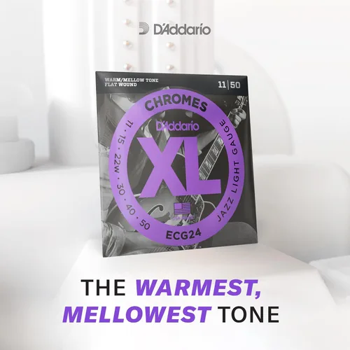 Miniatura 3 de D'Addario XL Chromes ECB81-5 - Cuerdas para bajo con envoltura plana, 5 cuerdas, escala larga, calibre 45-132, regulares, ligeras