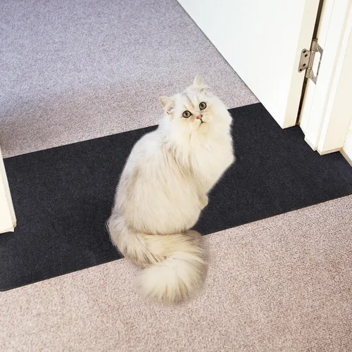 Miniatura 13 de Protector de alfombra para mascotas y gatos, protector de alfombra para puerta, antiarañazos debajo de la puerta, protector de arañazos para gatos