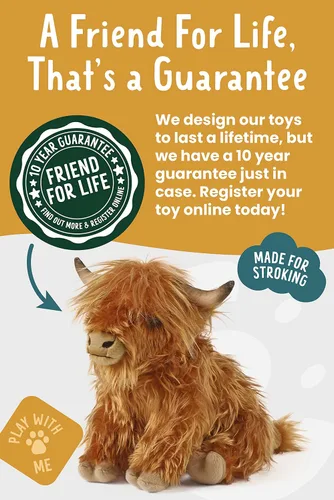Miniatura 6 de Living Nature - Peluche suave, diseño de vaca de peluche, animales de granja, desconocido
