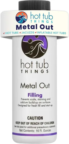 Hot Tub Things Control de metal, manchas y incrustaciones, elimina los iones de hierro y cobre y calcio del agua del spa y la bañera de hidromasaje,